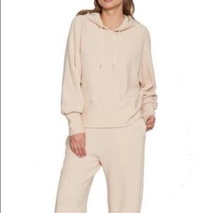 Walter Baker Lolita Ribbed Cropped Length Hoodie Sweatshirt Size Medium